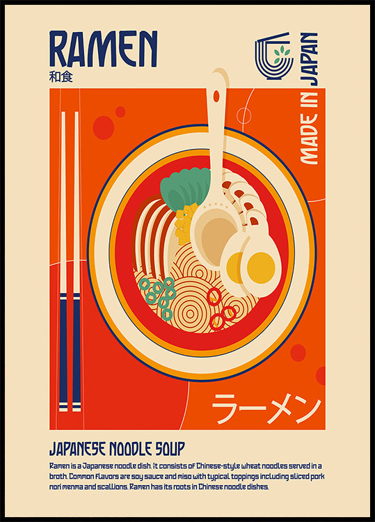 Ramen Japanese Food Print Plakat