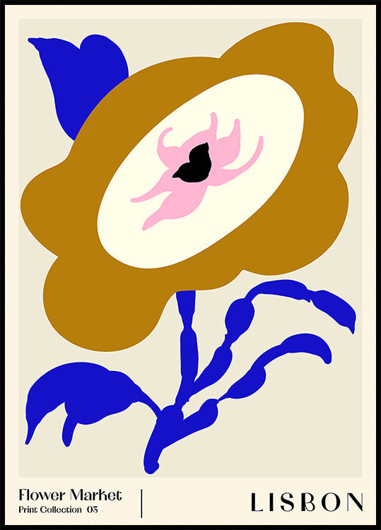 Flower Market. Lisbon Plakat