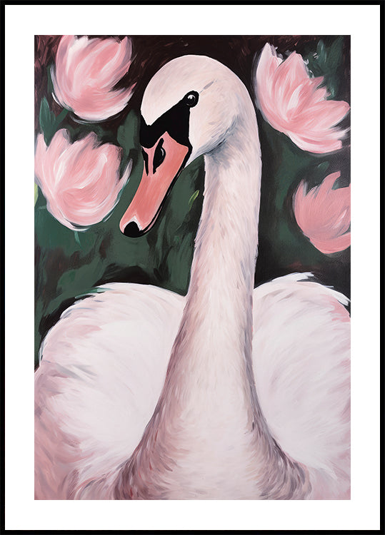 Swan In The Pond