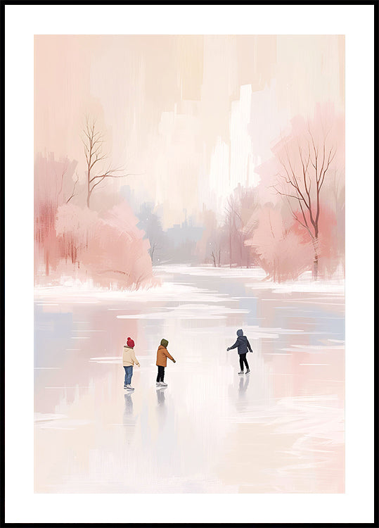 Schlittschuhlaufen Plakat