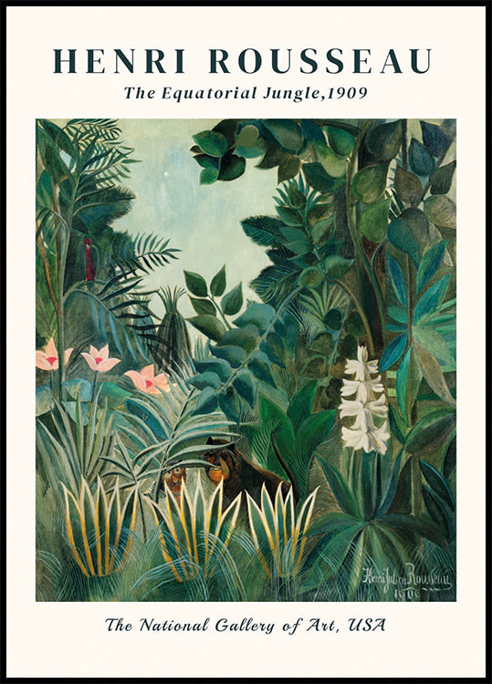 The Equatorial Jungle By Henri Rousseau