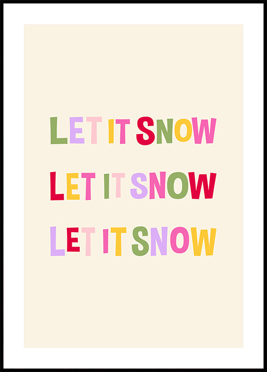 Let It Snow No.1 Plakat