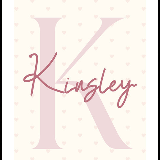 Personalized Initial Name Plakat