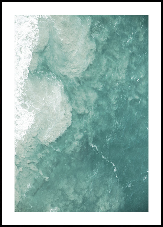 Ocean&#039;s Gentle Swirl Plakat