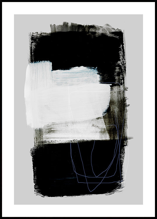 Abstract Brush Strokes 130 Plakat