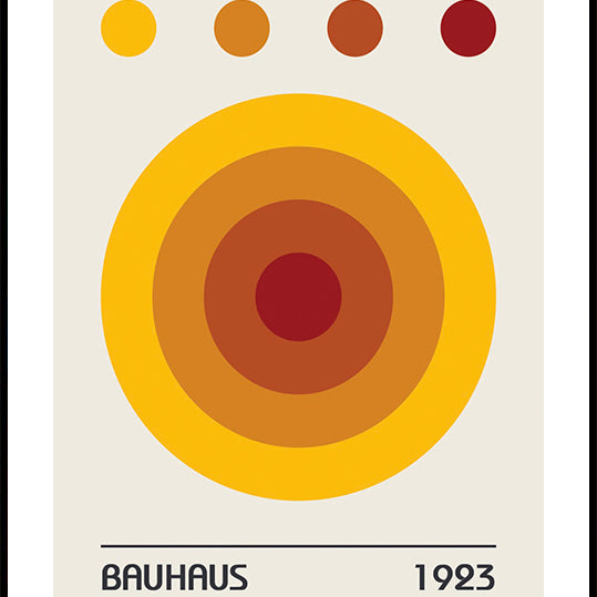 Bauhaus Colors Orange Plakat