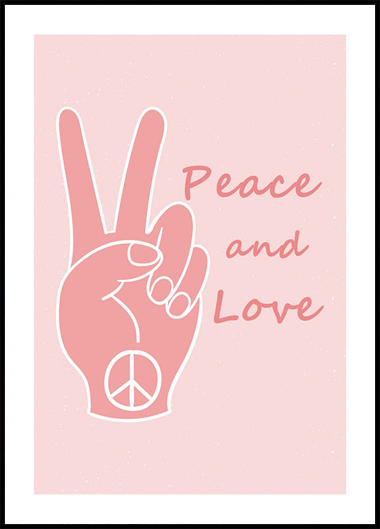 Peace and Love Plakat