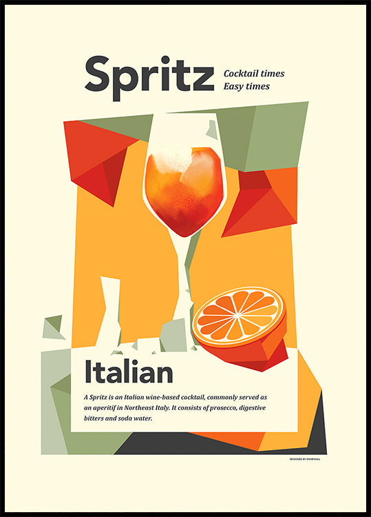 Aperol spritz print Plakat