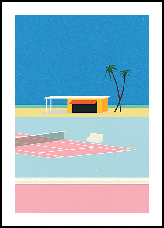 Tennis By the Beach Plakat