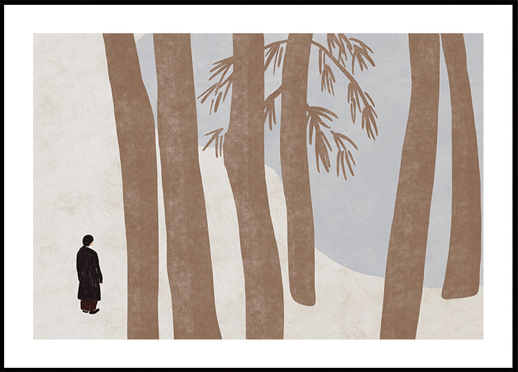 Seeking peace in the woods Plakat