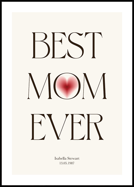 Best Mom Ever Plakat