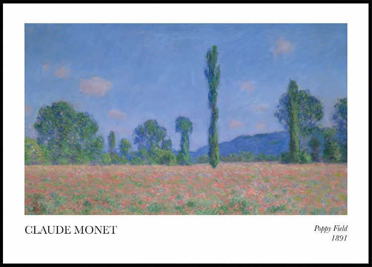 Claude Monet - Poppy Field Plakat