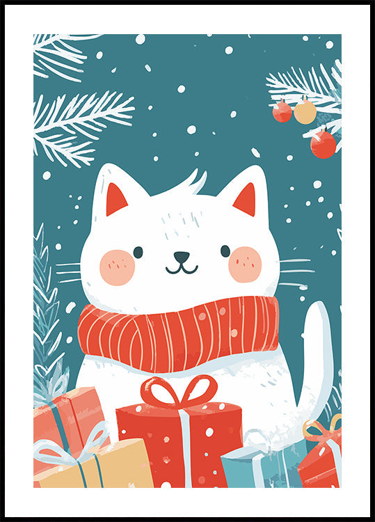 Christmas Cat Plakat