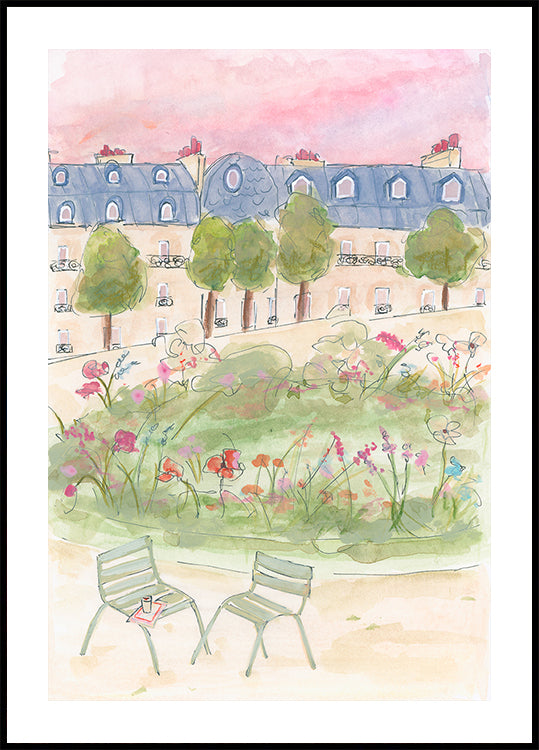 Parisian Garden Plakat