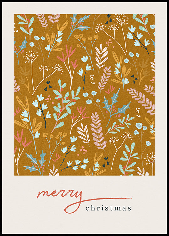 Merry Christmas Bronze Plakat