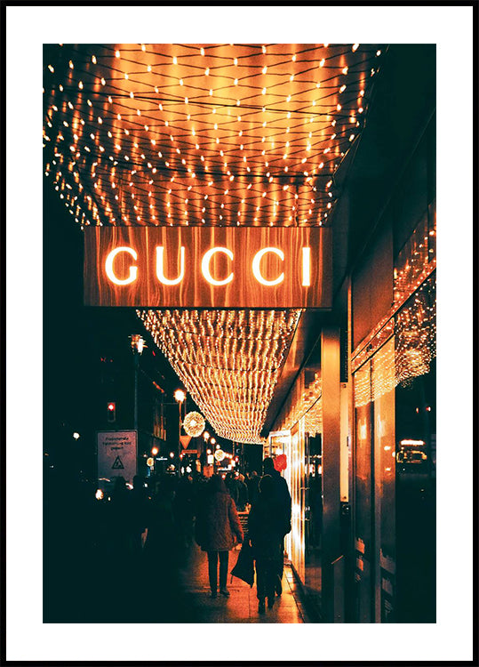 Gucci Night Lights Plakat