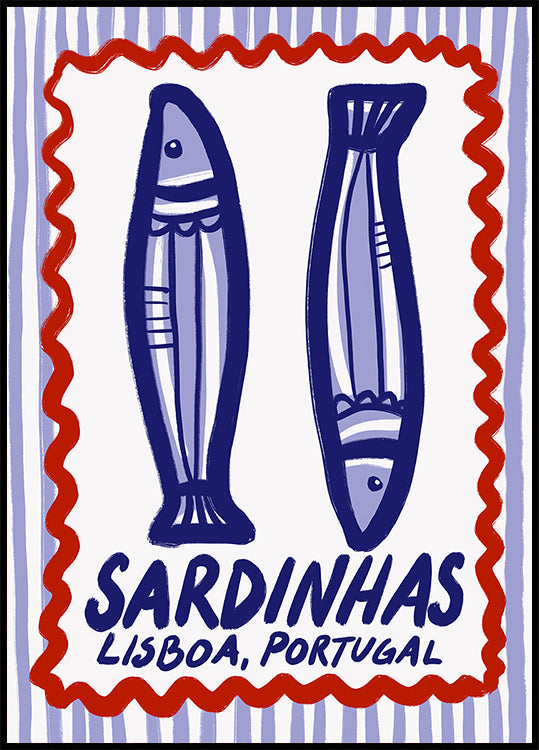 Lisbon Sardines Delight Plakat