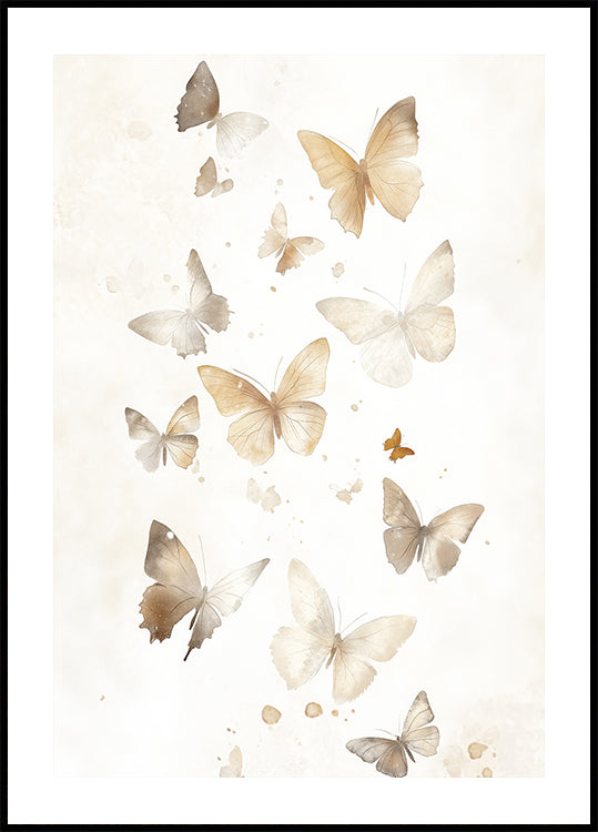 Soft Butterflies Plakat