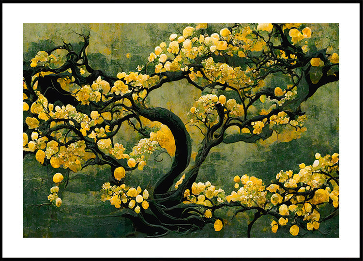 Golden Blossom TreePlakat
