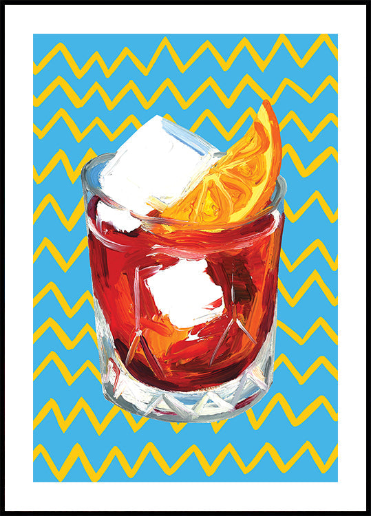 Negroni Blue Plakat