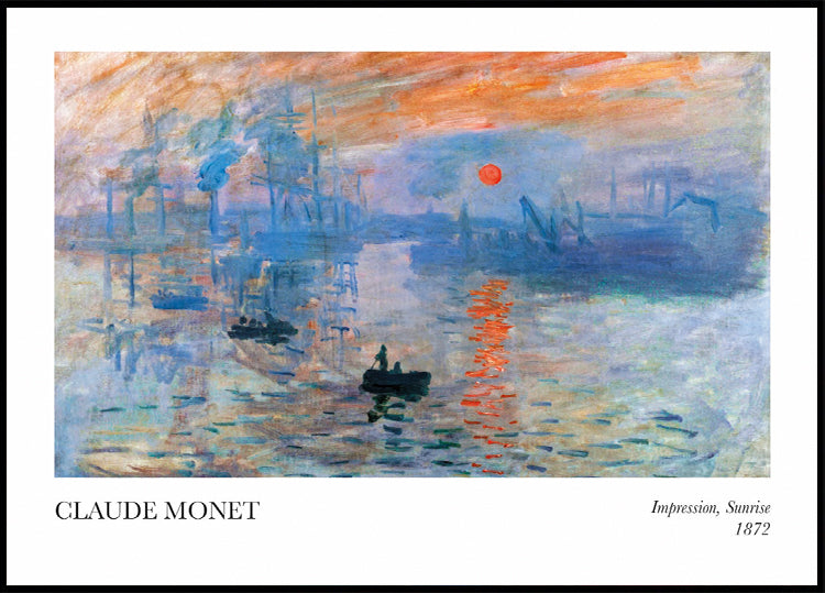 Claude Monet - Impression, Sunrise Plakat