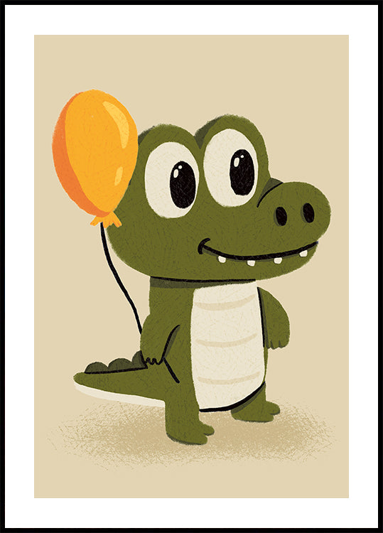 Cute Crocodile Plakat