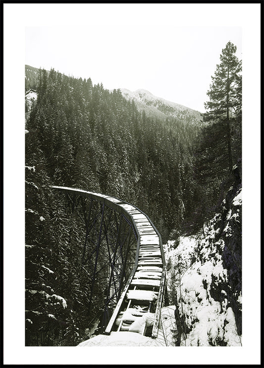 Winter Railroad Plakat