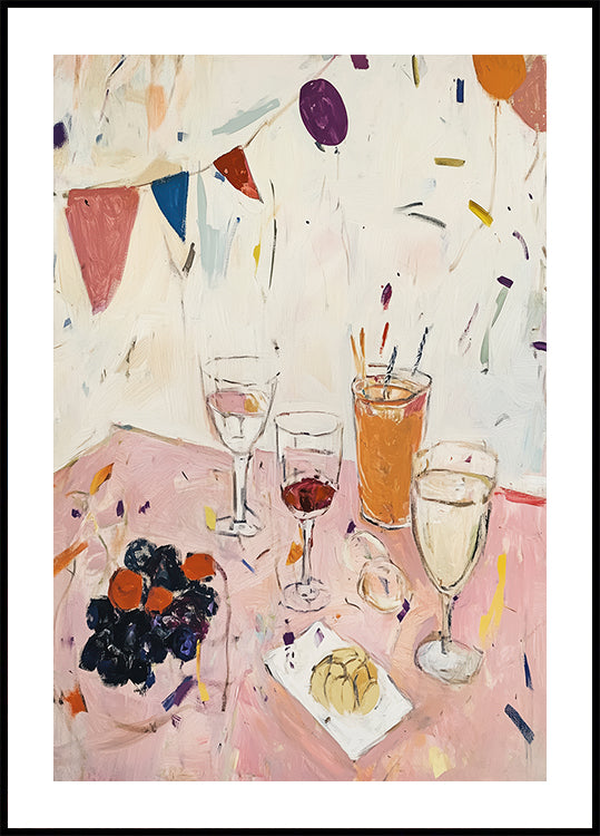 Festive Table Spread Plakat