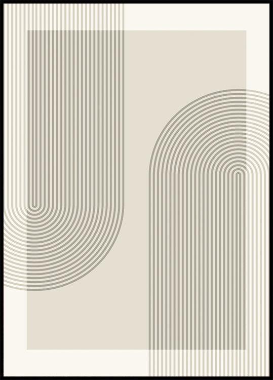 Abstract Line Art Plakat