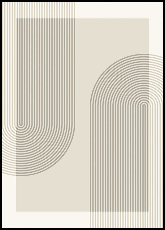 Abstract Line Art Plakat