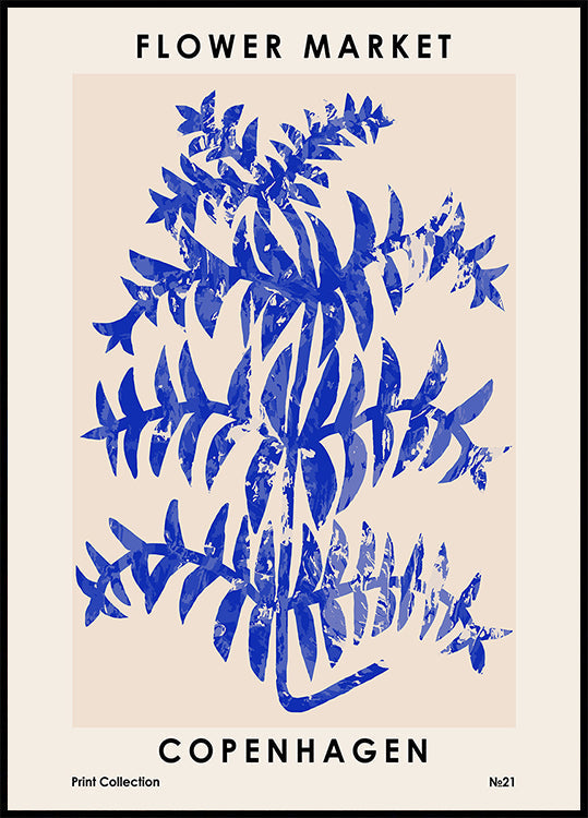 Flower Market. Copenhagen Plakat