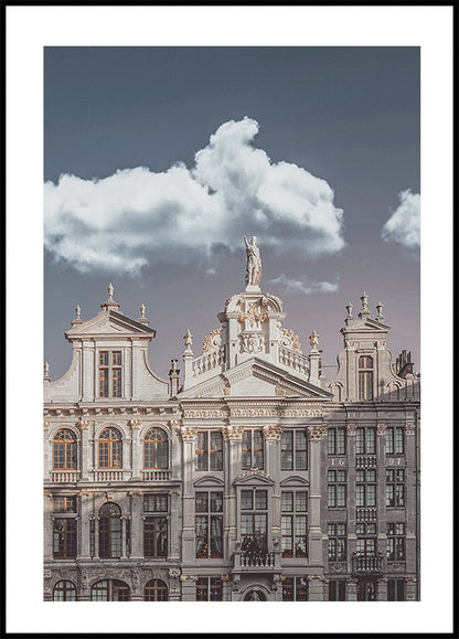 Buildings in Brussels Plakat