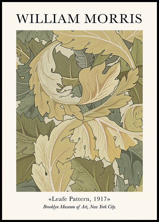 Leafe Pattern By William Morris Plakat