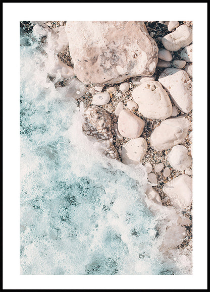 Ocean and Pebbles Plakat