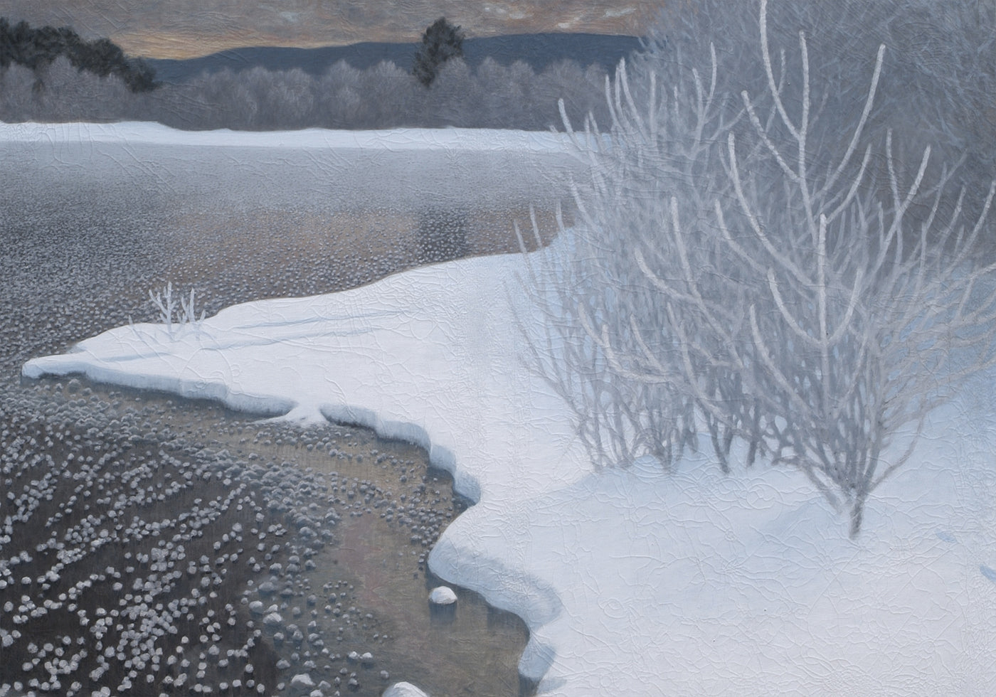 Frost on Ice By Gustaf Fjaestad Plakat