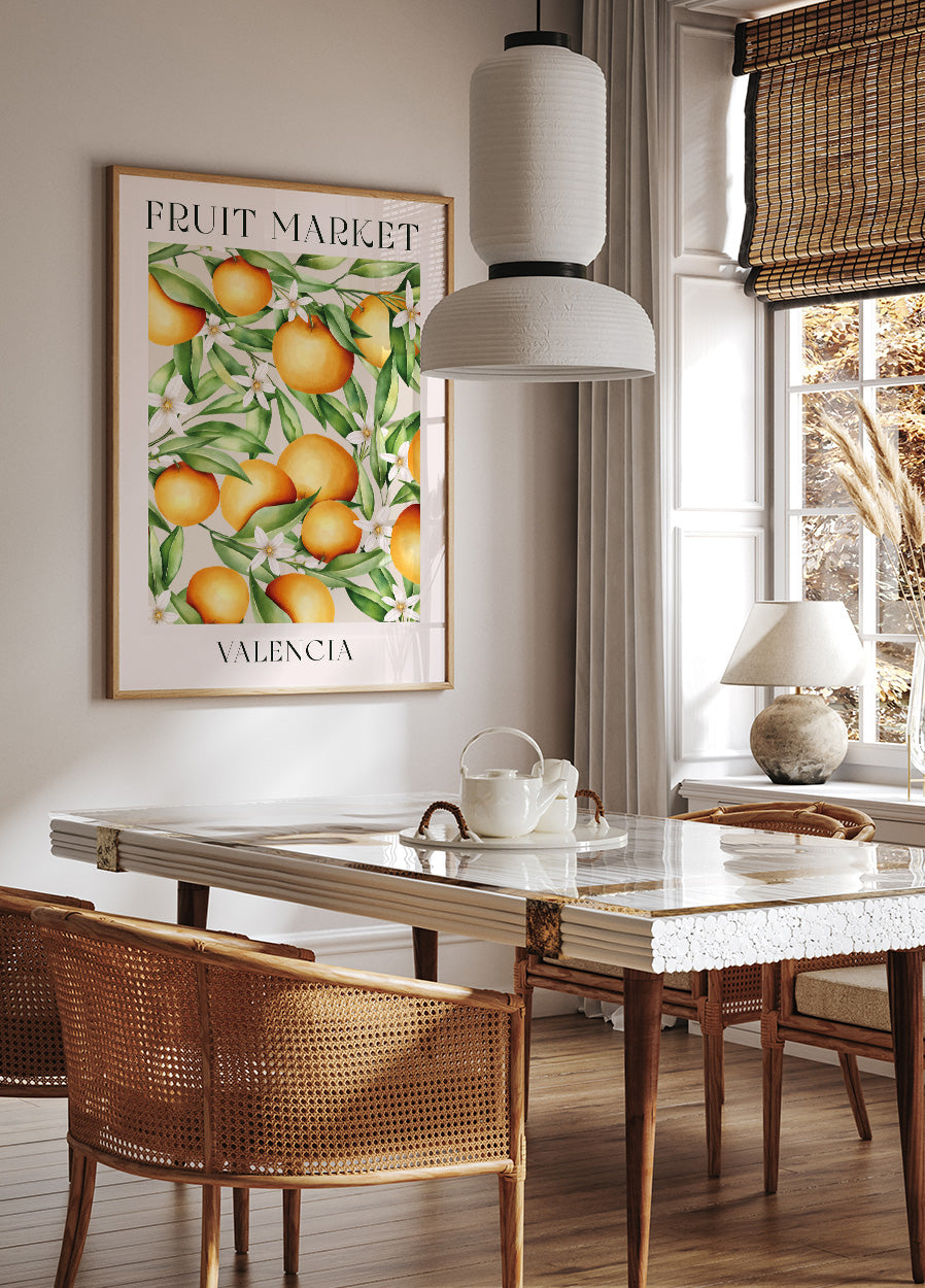 Fruit Market Valencia Plakat