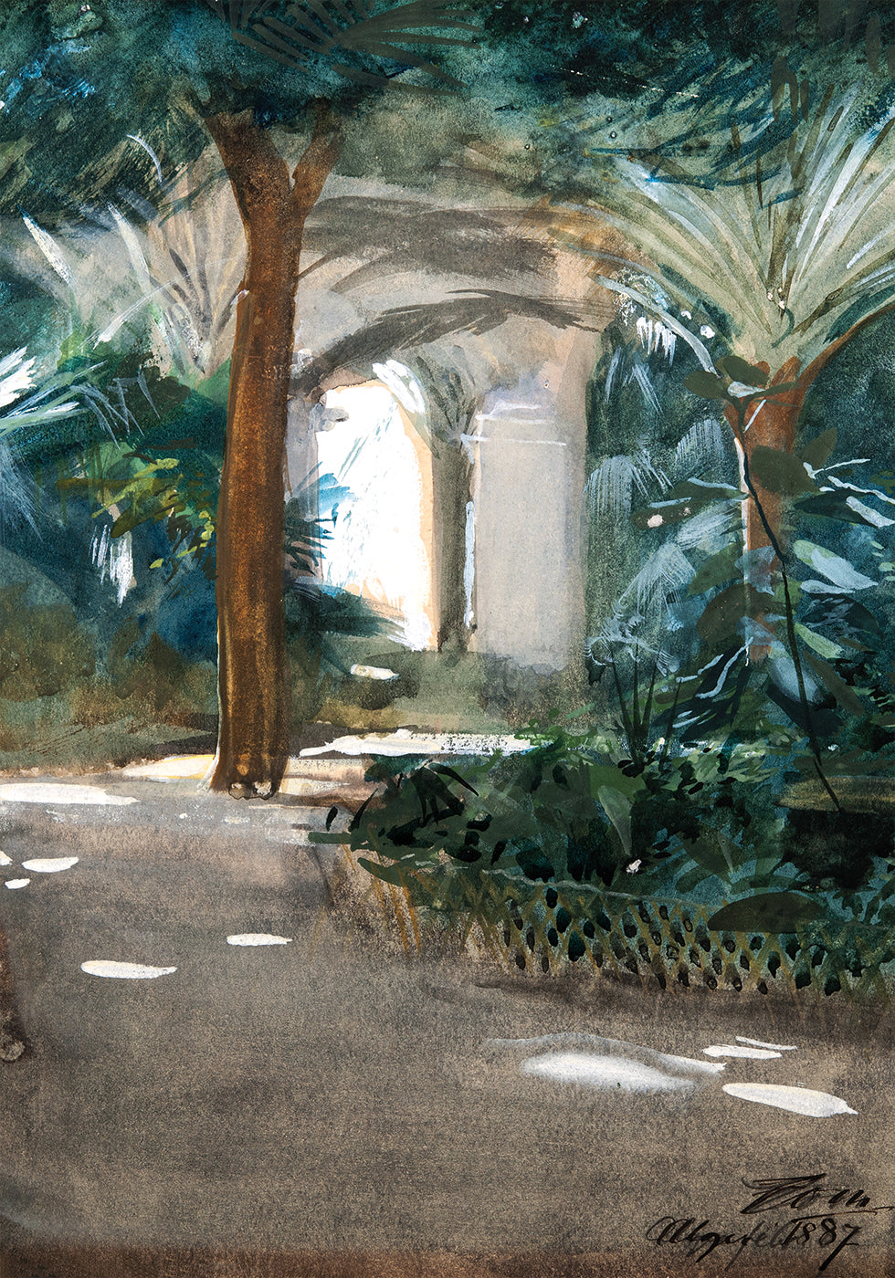 Garden in Algiers By Anders Zorn Plakat