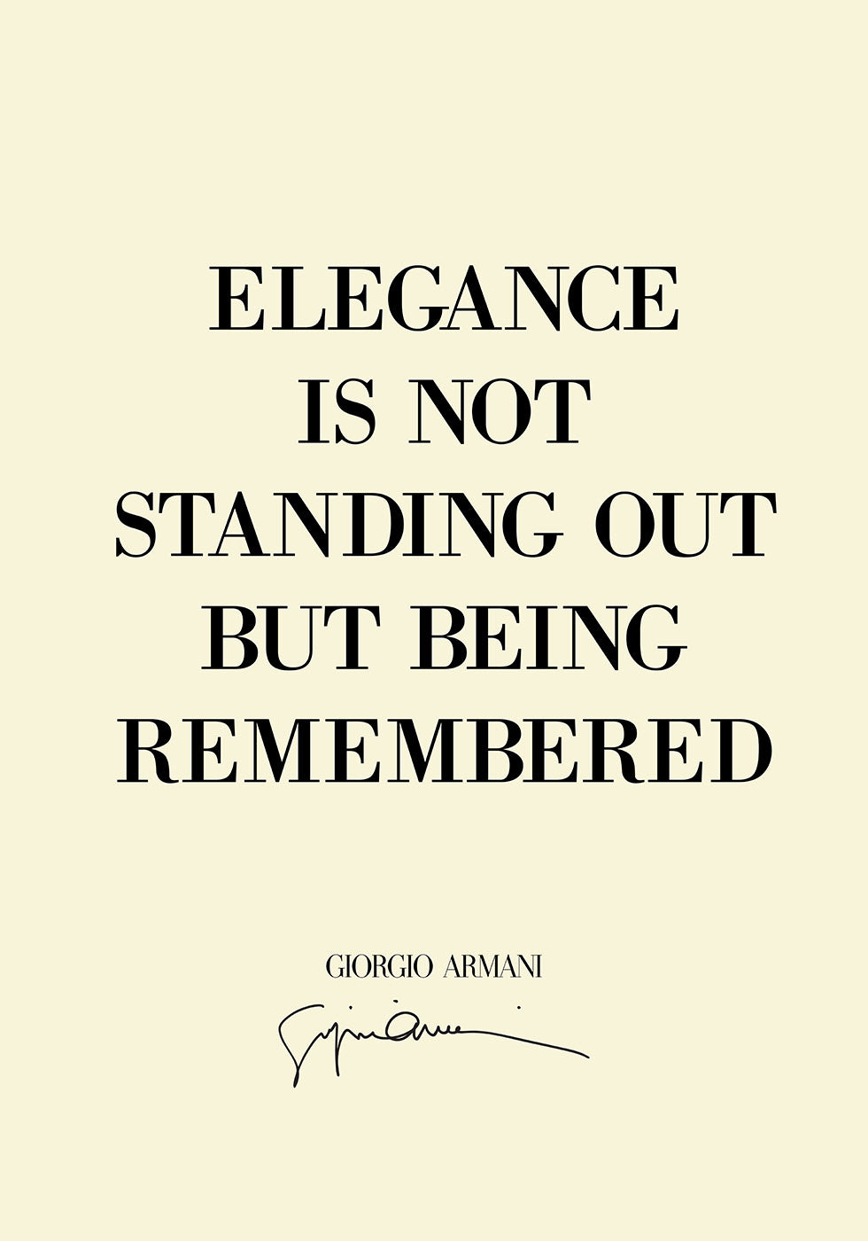 Elegance Quote Plakat