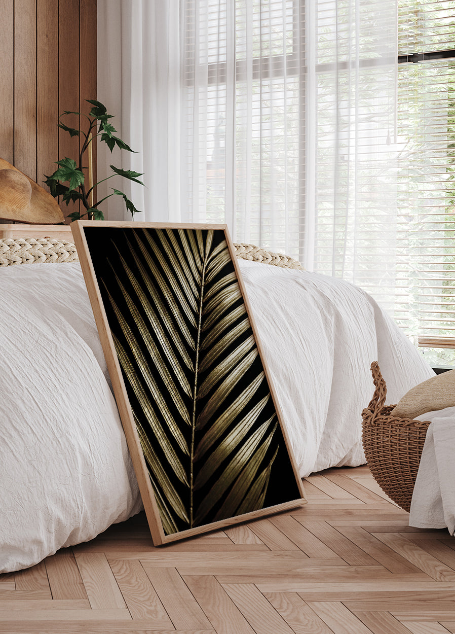 Golden Palm Leaf Plakat