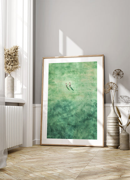 Green Grass Fields Plakat