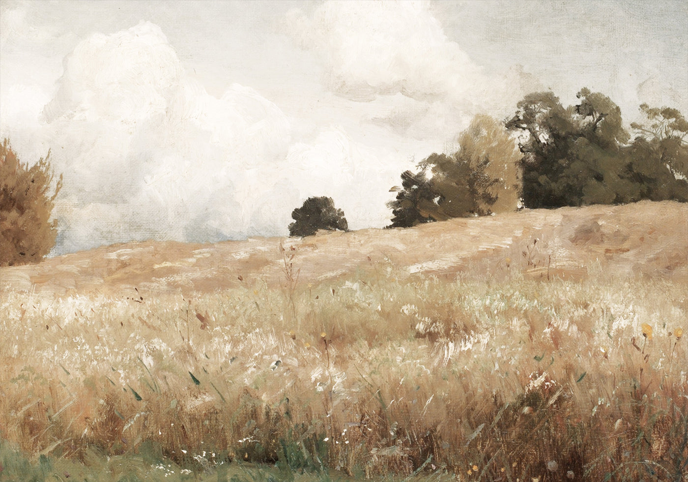 Grain Field, Landscape Study by Gustaf Rydberg Plakat