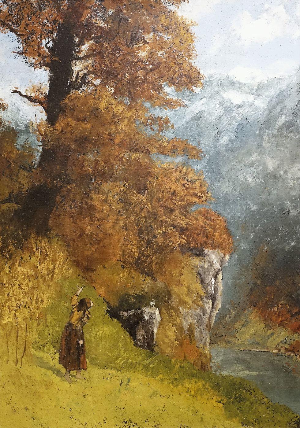 Autumn Landscape by Gustave Courbet Plakat