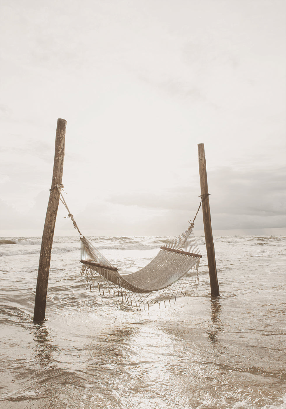 Hammock on a Tropical Beach Plakat