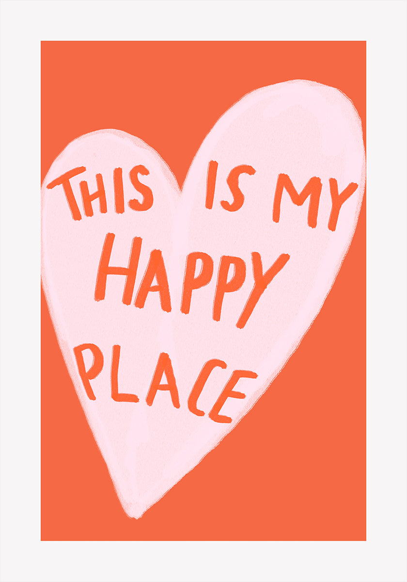 Happy Heart Message Plakat