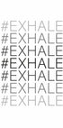 Hash Exhale Plakat - Posterbox.no