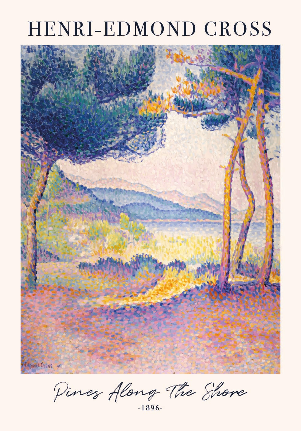 Pines by the Shore By Henri-Edmond Cross Plakat