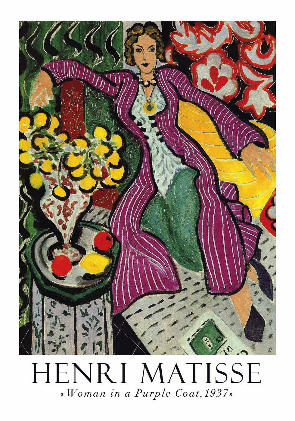 Henri Matisse - Woman in a Purple Coat Plakat