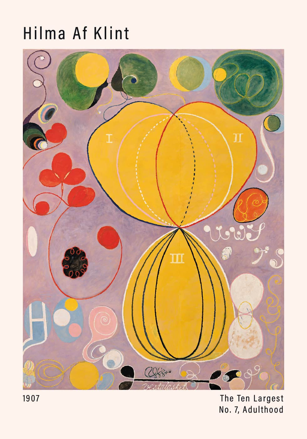 The Ten Largest, No. 7, Adulthood by Hilma af Klint Plakat