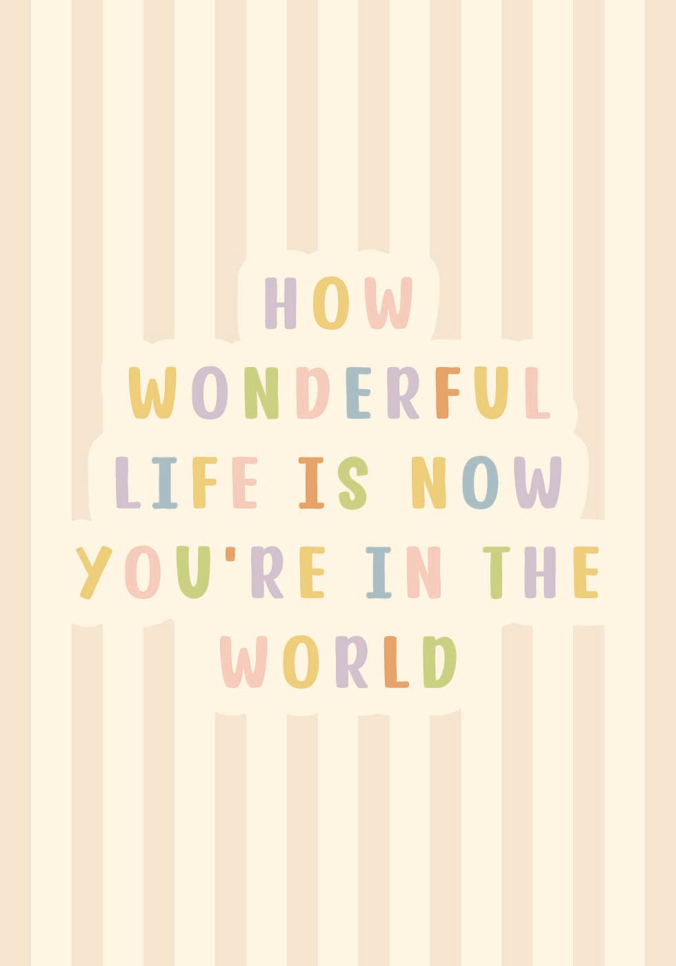 How Wonderful Life Is Plakat