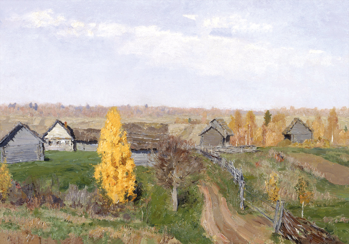 Isaac Levitan - Golden Autumn Plakat